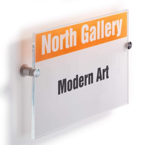 DURABLE CRYSTAL SIGN 210 X 297 MM. TARGA PE